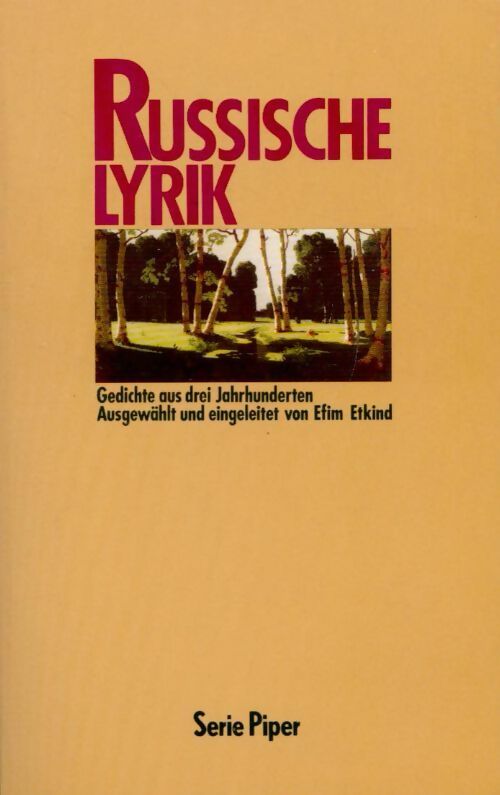 Livrenpoche : Russische lyrik - Collectif - Livre