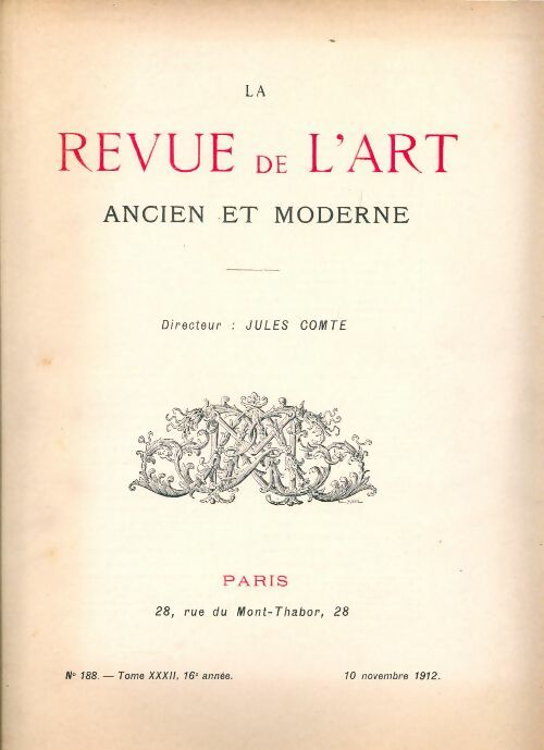 Livrenpoche : Revue de l'art ancien et moderne n°188 - Collectif - Livre