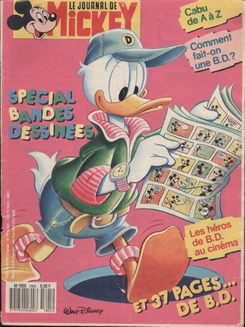 Le journal de Mickey n°1805 : Spécial bandes dessinées - Disney - Livre
