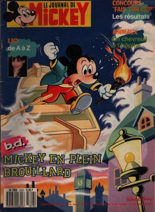 Le journal de Mickey n°1818 : Mickey en plein brouillard - Disney - Livre