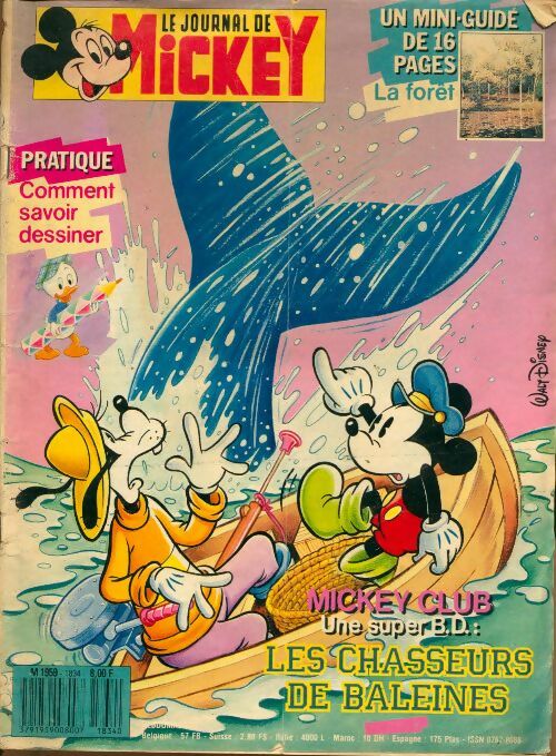 Livrenpoche : Le journal de Mickey n°1834 : Les chasseurs de baleines - Disney - Livre