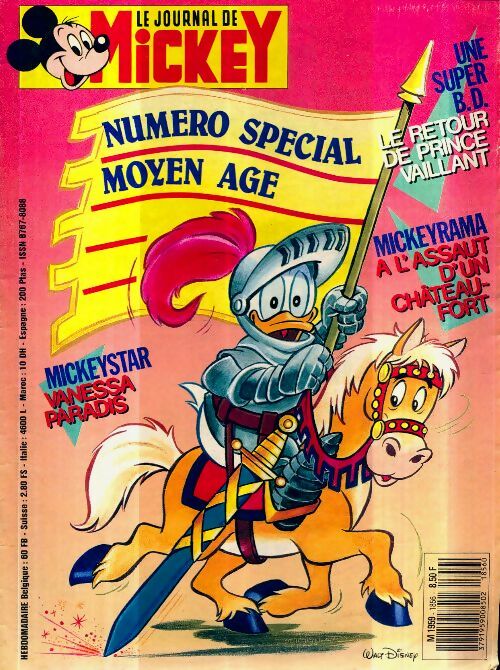 Livrenpoche : Le journal de Mickey n°1856 : Spécial Moyen Age - Disney - Livre