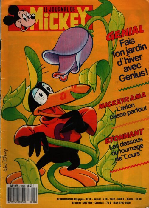 Le journal de Mickey n°1898 : Fais ton jardin d'hiver avec Genius ! - Disney - Livre