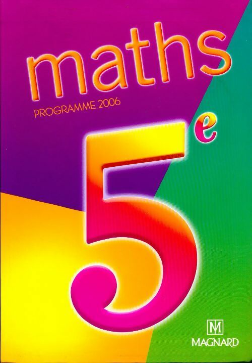 Maths 5e - Jacquelins Borréoni -  Magnard GF - Livre