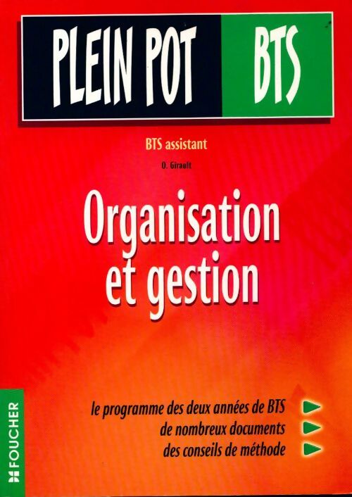 Organisation et gestion BTS - O. Girault -  Plein Pot - Livre