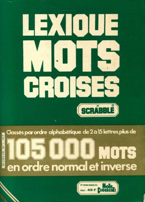 Livrenpoche : Lexique mots croisés et Scrabble - Collectif - Livre