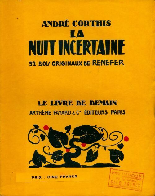 Livrenpoche : La nuit incertaine - André Corthis - Livre