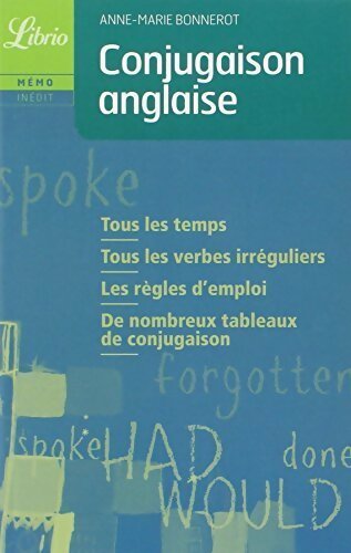 Livrenpoche : Conjugaison anglaise - Anne-Marie Bonnerot - Livre