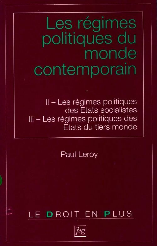 Livrenpoche : Les régimes politiques du monde contemporain Tome II - Paul Leroy - Livre