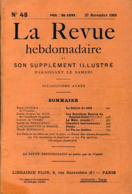 La revue hebdomadaire 18e année n°48 - Collectif -  La revue hebdomadaire - Livre