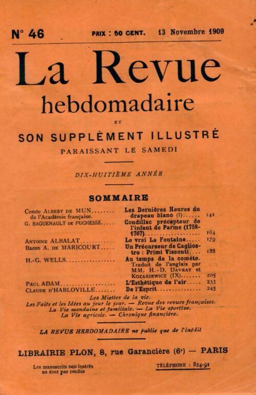 La revue hebdomadaire 18e année n°46 - Collectif -  La revue hebdomadaire - Livre