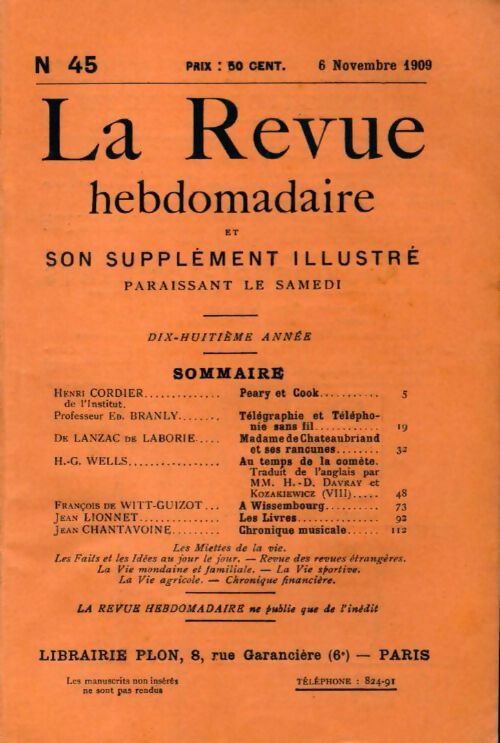 Livrenpoche : La revue hebdomadaire 18e année n°45 - Collectif - Livre