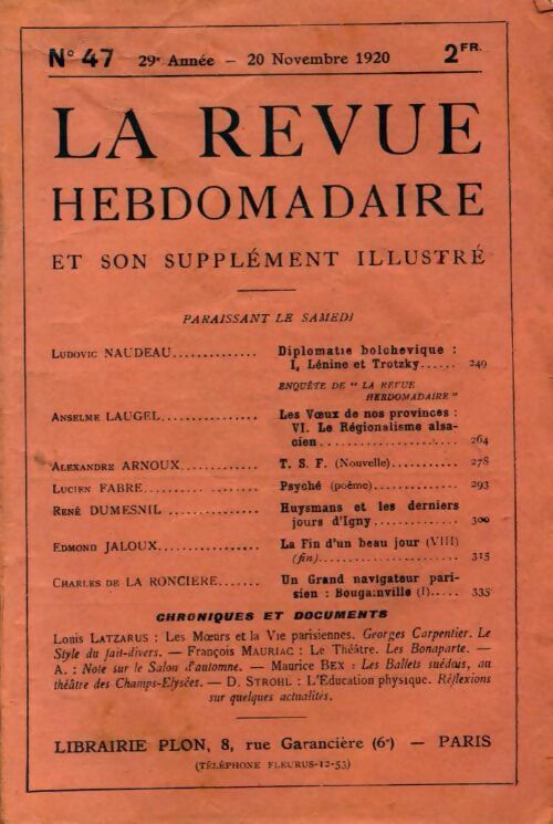 Livrenpoche : La revue hebdomadaire 29e année n°47 - Collectif - Livre