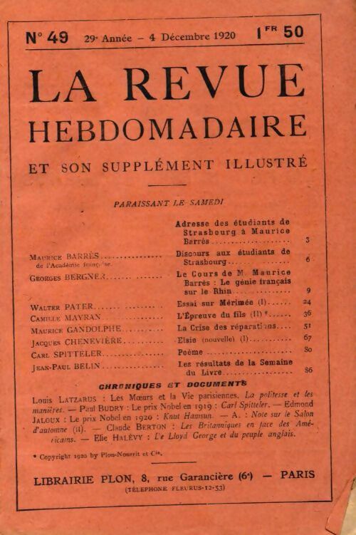 Livrenpoche : La revue hebdomadaire 29e année n°49 - Collectif - Livre