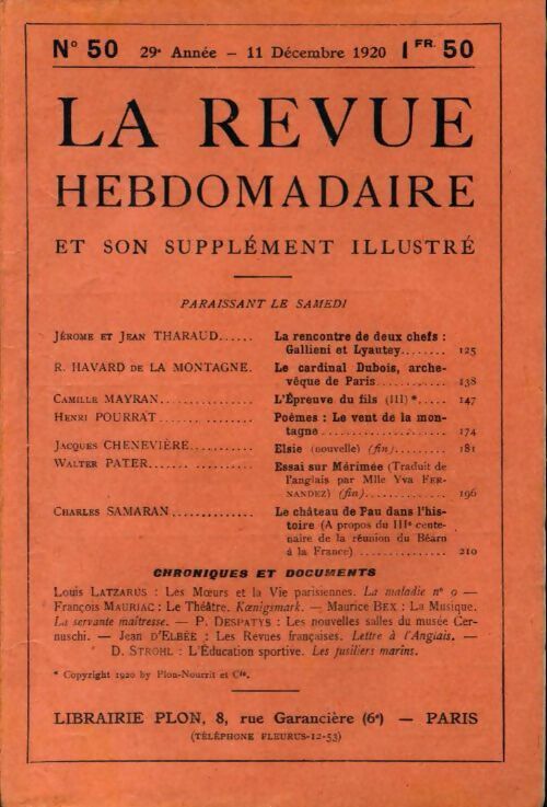 Livrenpoche : La revue hebdomadaire 29e année n°50 - Collectif - Livre