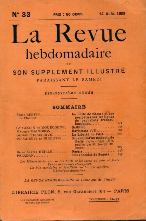 Livrenpoche : La revue hebdomadaire 18e année n°33 - Collectif - Livre