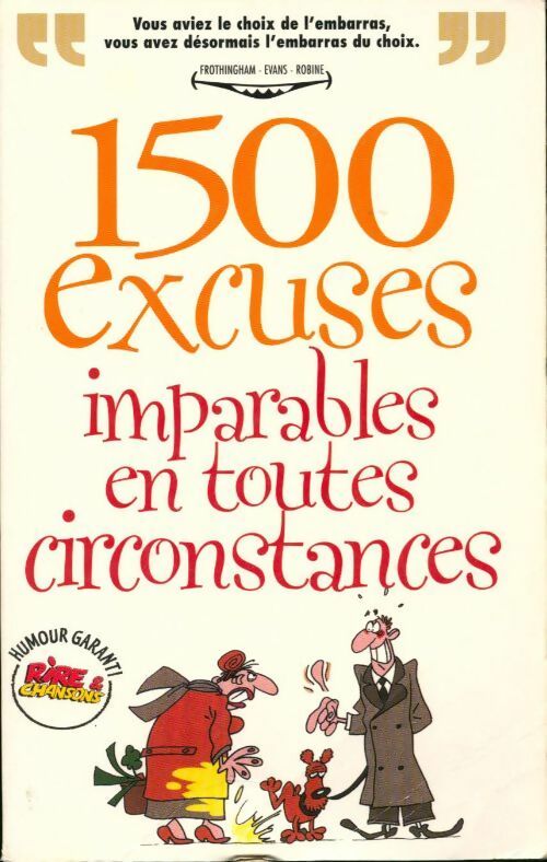 Livrenpoche : 1500 excuses imparables en toutes circonstances - Collectif - Livre