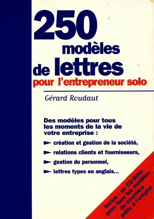 Livrenpoche : 250 modèles de lettres pour l'entrepreneur solo - Gérard Roudaut - Livre