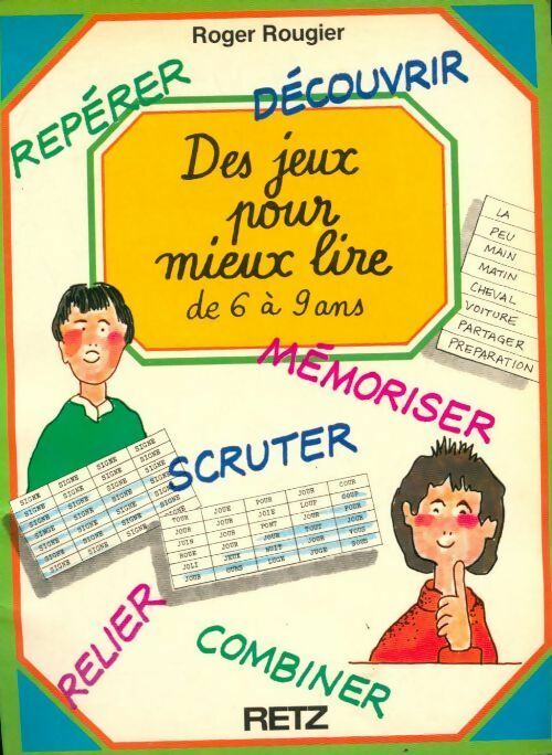 Livrenpoche : Des jeux pour mieux lire. De 6 à 9 ans - Roger Rougier - Livre