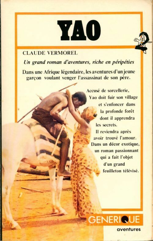 Yao - Claude Vermorel -  Générique GF - Livre