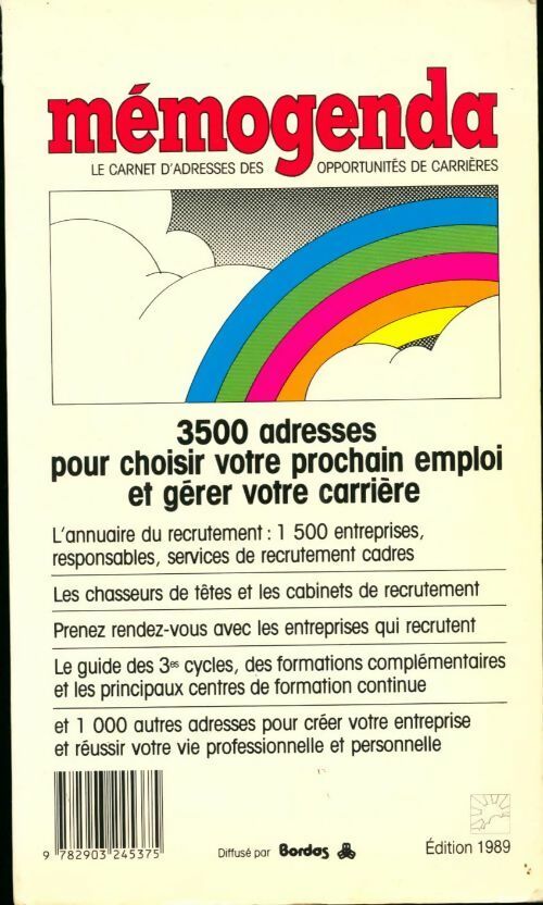 Mémogenda 1989 - Collectif -  Bordas GF - Livre