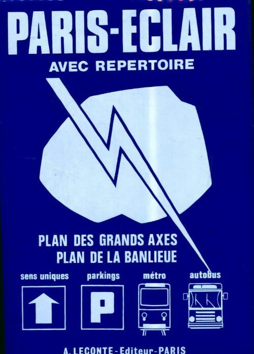 Livrenpoche : Paris-éclair avec répertoire - Inconnu - Livre