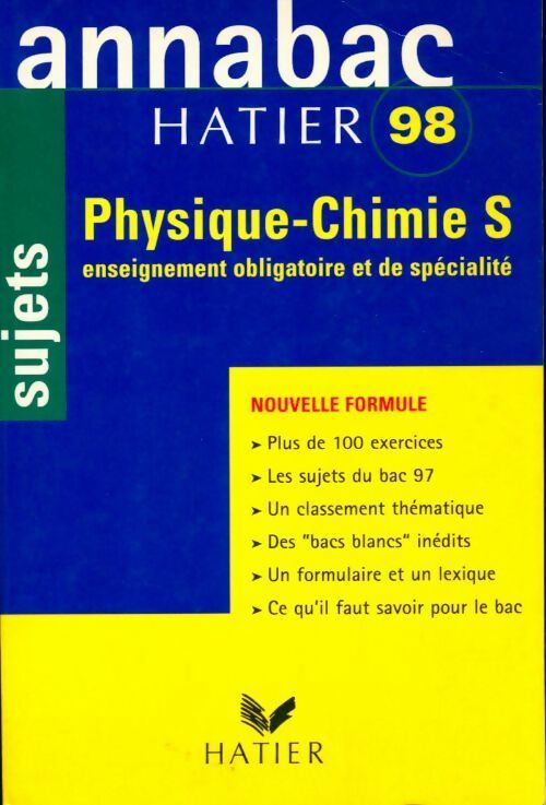 Livrenpoche : Physique-chimie S. Sujets. 1998 - Collectif - Livre