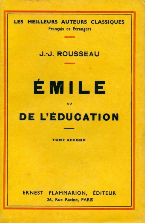 Livrenpoche : Emile ou de l'éducation - Jean-Jacques Rousseau - Livre