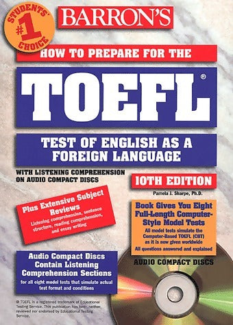 TOEFL - Pamela J. Sharpe -  Barron's Educational Series - Livre