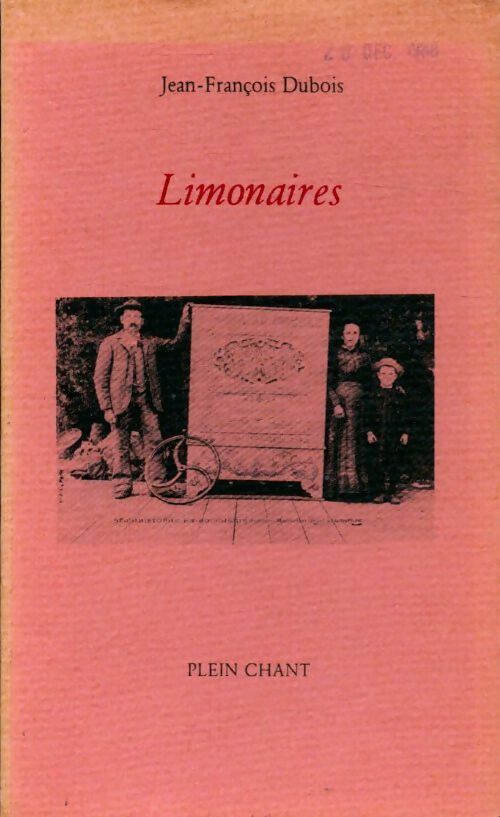 Livrenpoche : Limonaires - Jean-François Dubois - Livre