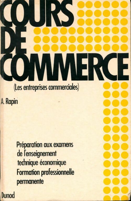 Livrenpoche : Cours de commerce - A. Rapin - Livre