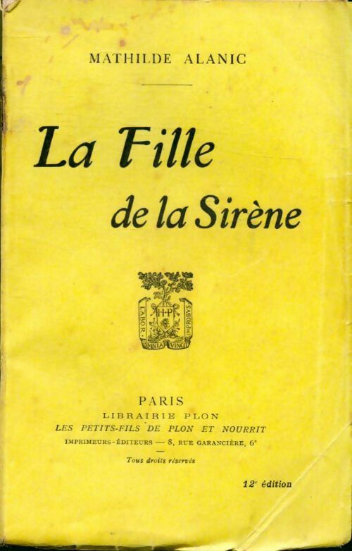 Livrenpoche : La fille de la sirène - Mathilde Alanic - Livre