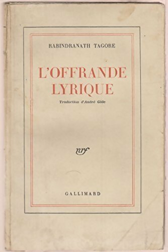 Livrenpoche : L'offrande lyrique - Rabindranath Tagore - Livre