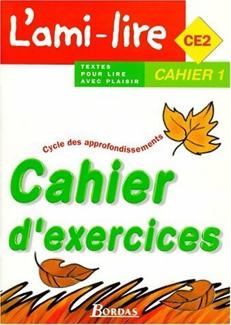 Livrenpoche : L'ami-lire CE2. Cahier d'exercices 1 - Odette Bergès - Livre