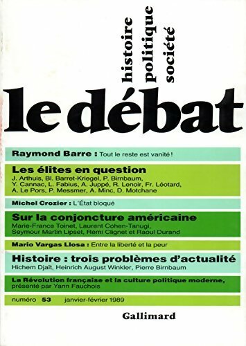 Livrenpoche : Le débat numéro 53 - Collectif - Livre