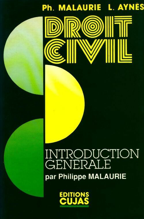 Livrenpoche : Droit civil. Introduction générale 1991 - Philippe Malaurie - Livre