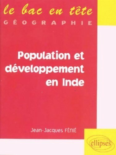 Livrenpoche : Population et développement en Inde - Jean-Jacques Fénié - Livre