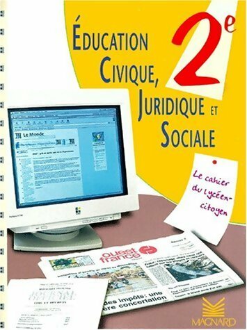Education civique juridique et sociale seconde - J.-P. Lauby -  Magnard GF - Livre