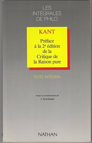Livrenpoche : Préface à la 2e édition de la Critique de la Raison pure - Emmanuel Kant - Livre