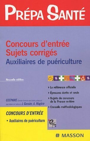 Livrenpoche : Auxiliaire de puériculture. Concours d'entrée - Collectif - Livre