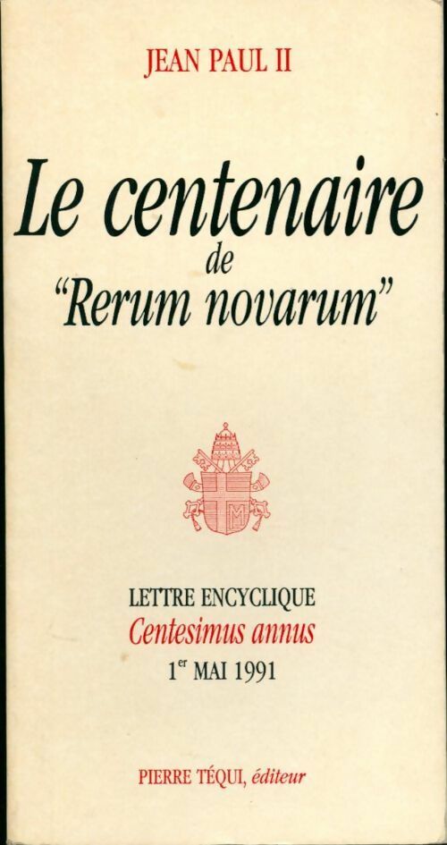 Livrenpoche : Le centenaire de Rerum novarum - Eglise Catholique - Livre