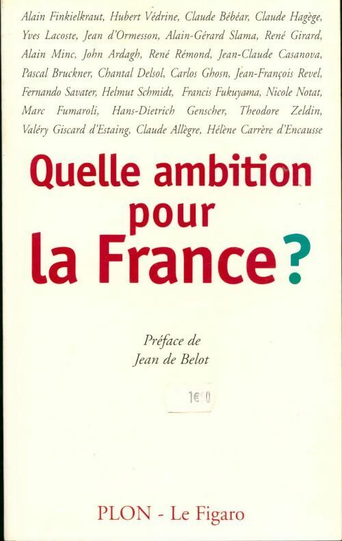 Livrenpoche : Quelle ambition pour la France ? - Collectif - Livre