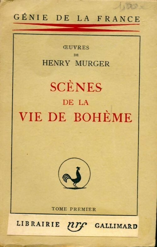 Livrenpoche : Scènes de la vie de Bohème Tome I - Henry Murger - Livre