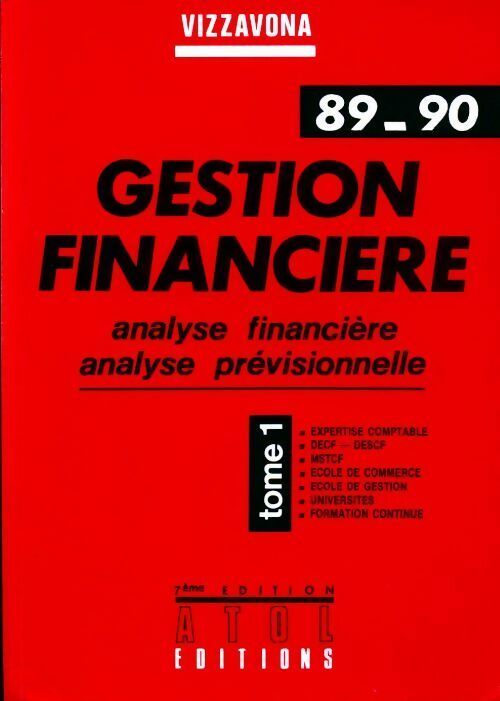 Livrenpoche : Gestion financière Tome I - Patrice Vizzavona - Livre
