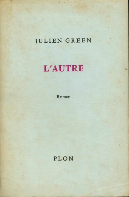 Livrenpoche : L'Autre - Julien Green - Livre