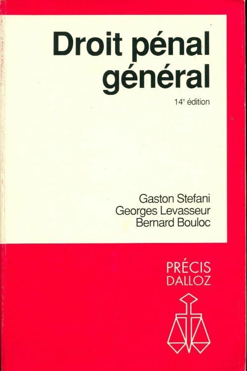 Livrenpoche : Droit pénal général - G. Levasseur - Livre
