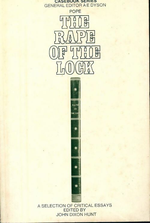 Livrenpoche : Pope : The rape of the lock - John Dixon Hunt - Livre