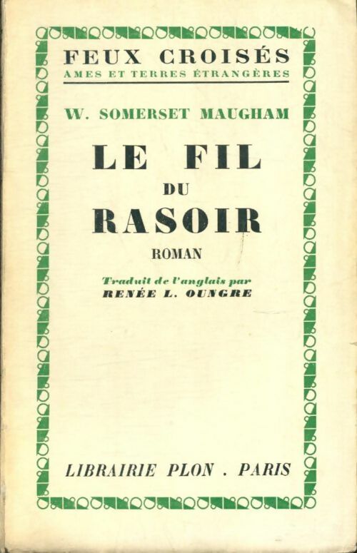 Livrenpoche : Le fil du rasoir - Somerset Maugham - Livre