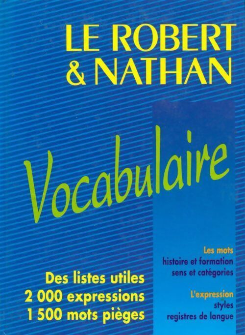 Livrenpoche : Le Robert & Nathan vocabulaire - Collectif - Livre
