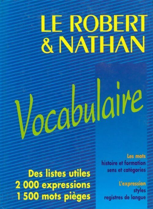 Le Robert & Nathan vocabulaire - Collectif -  Nathan GF - Livre